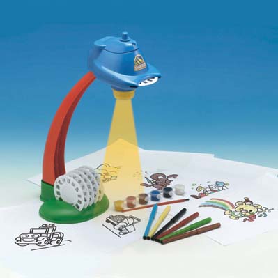 Sell (B/O) Trace N Draw Projector w/Marker Pens & Water Color