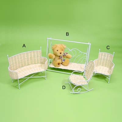 Wire Doll Furniture in various style