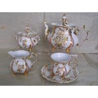 Hand Painted 24K Gold Decorative 17 pcs Tea set