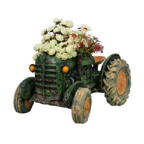 Polyresin Tractor Planter