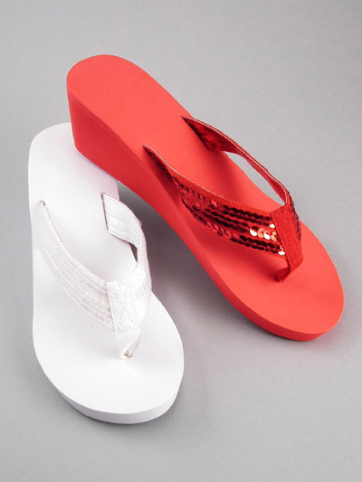 Ladies Sequin Wedge EVA