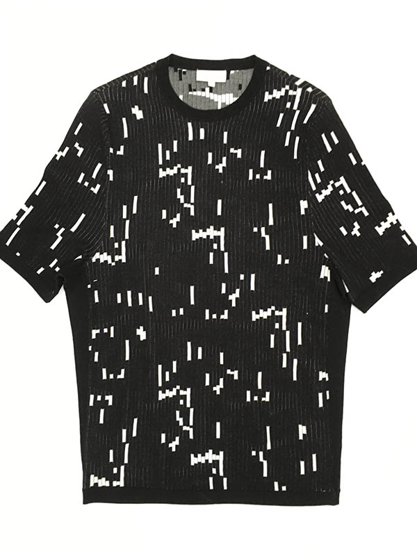 MENS RIBBING JACQUARD SWEATER