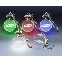 Blue/Green/White/Red light Round-Shaped Keychain
