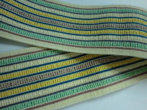 Cotton Woven Elastic with Stripes