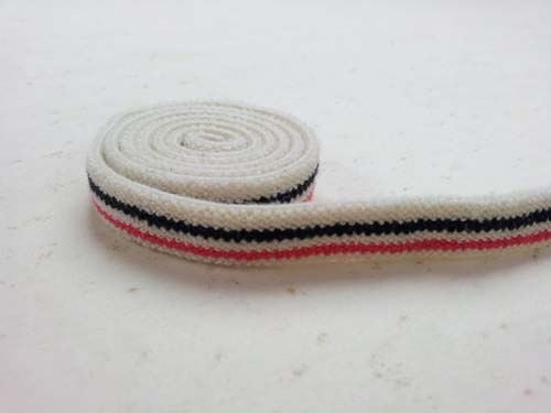Cotton Backneck Elastic with Colored Stripes