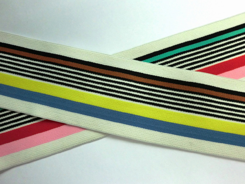 Nylon Knitted Elastic with Stripes