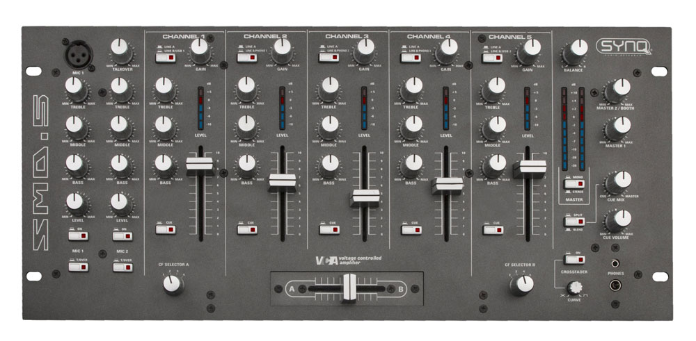 Synq Professional Multi Use 5ch Dj Mixer