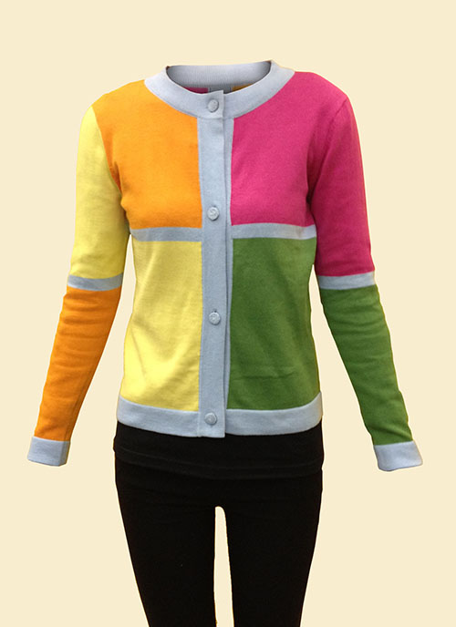 Color Block Cardigan