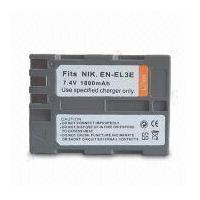 Digital Camera Battery For Nikon, 7.4v Voltage And 1, 800mah Capacity, Available In Black Color