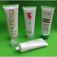 Sell 120ml plastic cosmetic tube for sunscreen with color flip top cap