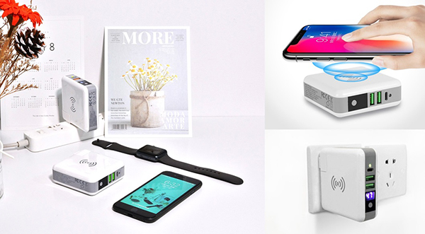 Adaptor with Wireless Charger