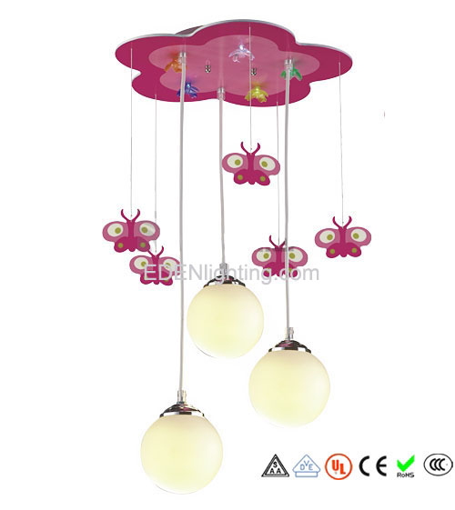 Red Butterfly Pendant Light