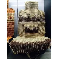 Hand-knitted Flax Car Seat cushion