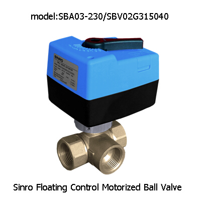 3-way Floating Control Motorized Ball Valve