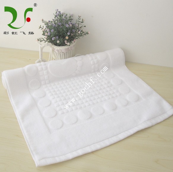 Pattern in relief bathmat,solid color jacquard embossed bath rugs