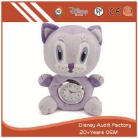 Sell Plush Stuffed Cat Toy Clock Filling 100% PP Cotton 20CM, PSA-01