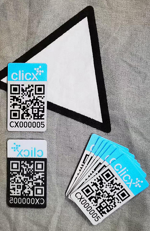 QR Adhesive Woven Label