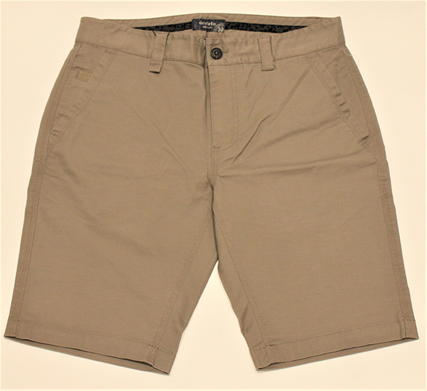 Woven Chino Short, Taping Inside Waistband, French Fly