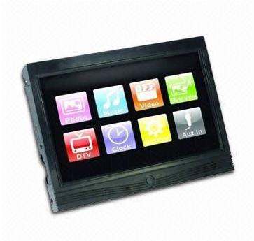 7-inch TFT Portable DVB-T, Support MP3 and WMA