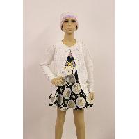 Pointelle Button-Up Cardigan