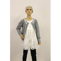 Neck Lace Trim Cardigan