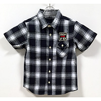 Spring 2018 Best Price Boy's 100% Cotton Cowboy Style Short Sleeve Woven Shirt