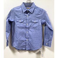 New Arrival Garden Picnic Boy's Organic Cotton Long Sleeve Woven Shirt