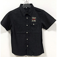Best Price Boy's Pure Cotton Vintage Cowboy Style Short Sleeve Woven Shirt