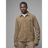 Unisex Worker Look Vintage Acid Wash Classic Zip Jacket With Plus Size