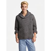 Unisex Colored Dots Yarn Soft Wool Pullover Sweater