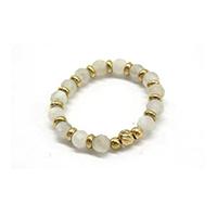 Jewelry Jewellery And Accessory Handcraft Vacuum Plating Brass Bracelet With Natural Stone Cross-Over