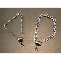 Jewelry /Jewellery And Accessory Vacuum Plating Mechanical Stainless Steel Bracelet With Logo Pendant