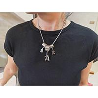 Jewelry Jewellery And Accessory Mechanical Vacuum Plating Stainless Steel Mult-Purpose Chain Necklace With Logo Pendants