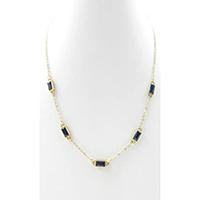 Jewelry Jewellery Handcraft Vacuum Plating Stainless Steel Necklace With Natural Stone