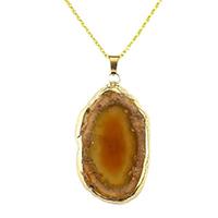 Jewelry Jewellery And Accessory Handcraft Brass Custom-Made Pendant With Natural Stone