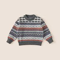Kids 100 Merino Blushed Wool Classic Jacquard Knitwear