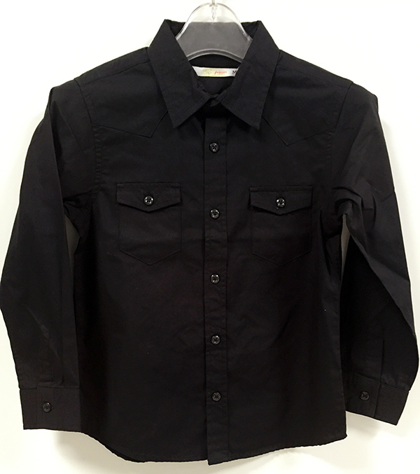 Back To School Cheap OEM Boy's Cotton Long Sleeve Woven Shirt