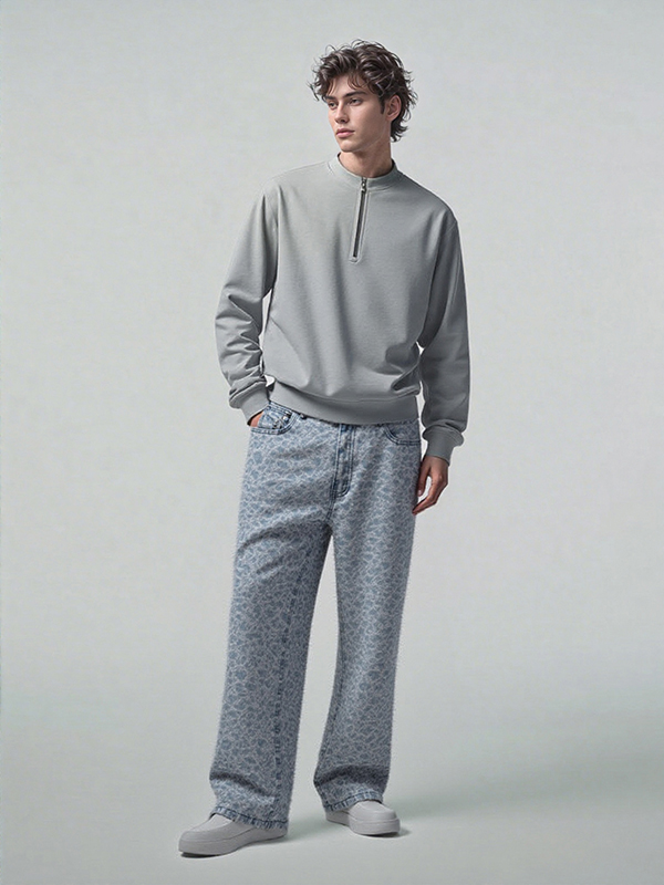 Unisex 100% Cotton Fur Denim Jeans (Pd Team In-House Development)