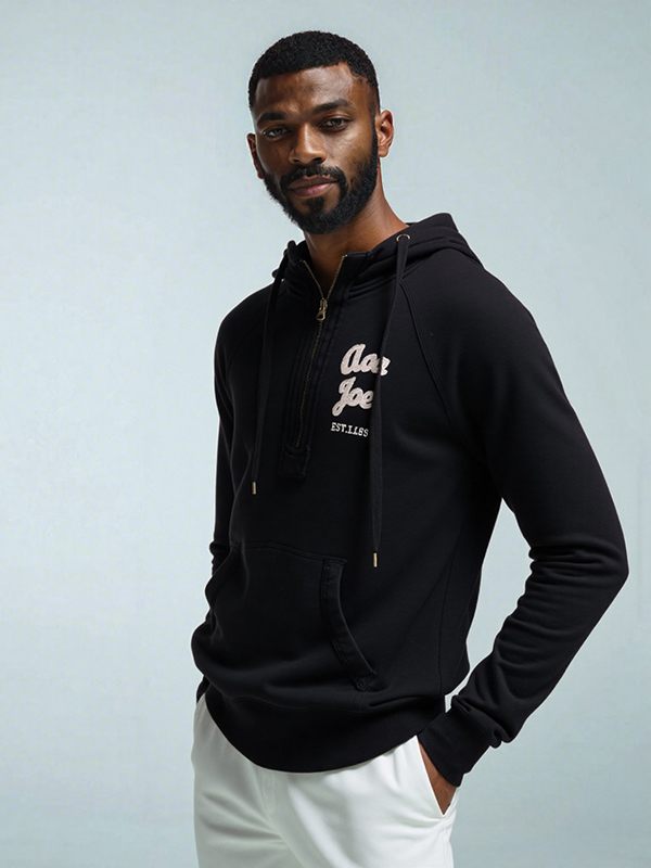 Men's Casual Recycle Heavy Cotton With 3D Embroidery Hoodie