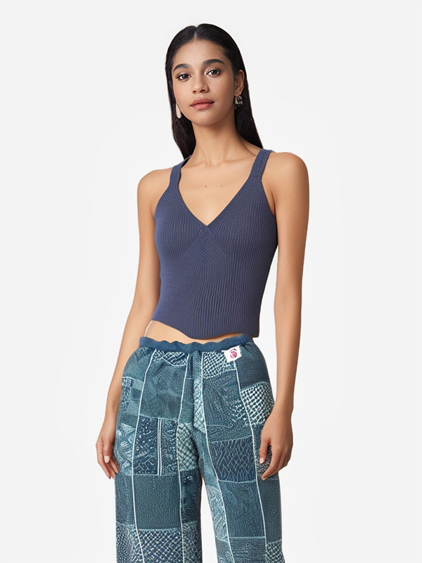 Ladies Sexy Pure Cashmere Kintted Tank Top