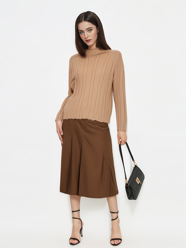 Ladies 100% Washable Merino Wool Classic Look Seamless Knitwear