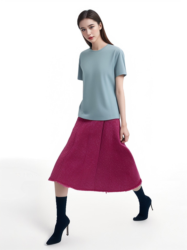 Ladies 100% Import Cotton Stacked Washable Skirt