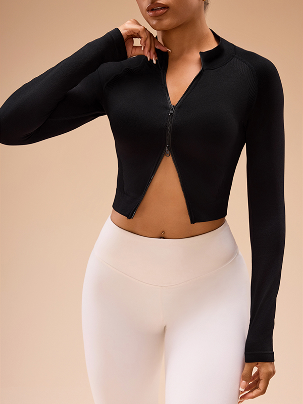 Ladies High Supportive Tight Fit Breathable Active Sport Cardigan