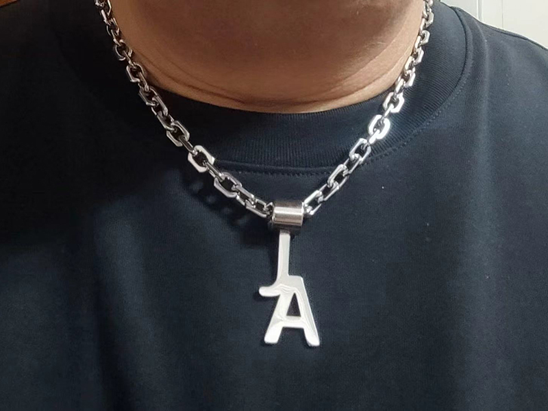 Jewelry Jewellery And Accessory Handcraft Vacuum Plating Stainless Steel Necklace With Pendant