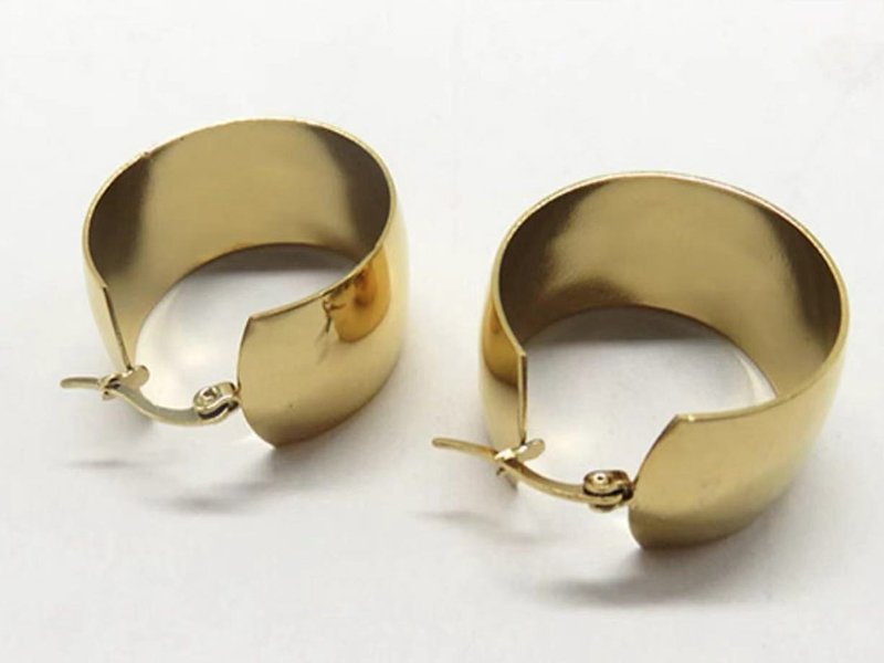 Jewelry Jewellery And Accessory Handcraft Vacuum Plating Stainless Steel Earring