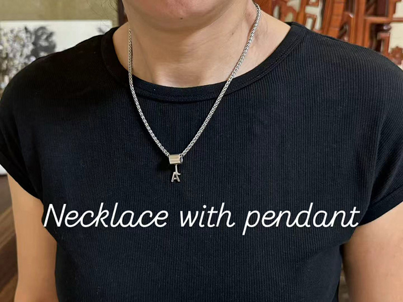 Jewelry Jewellery And Accessory Mechanical Vacuum Plating Stainless Steel Necklace With Pendant