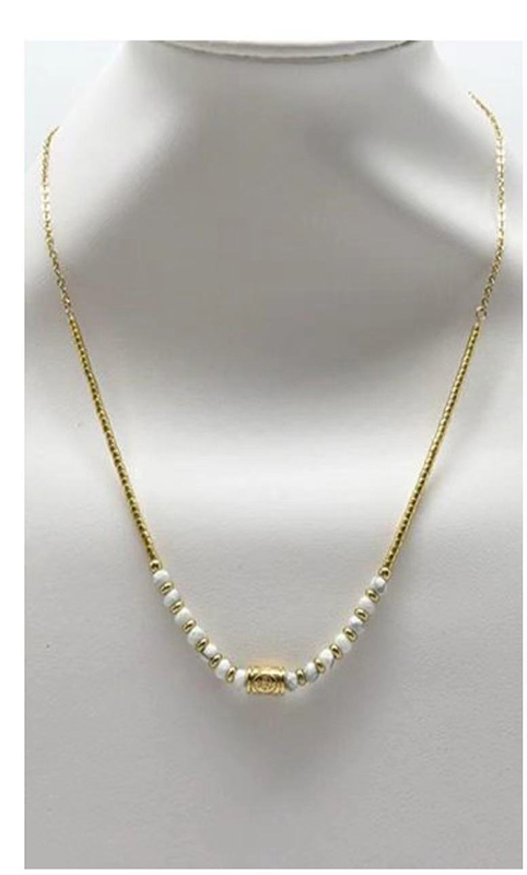 Jewelry Jewellery Handcraft Vacuum Plating Stainless Steel Necklace With Pearls