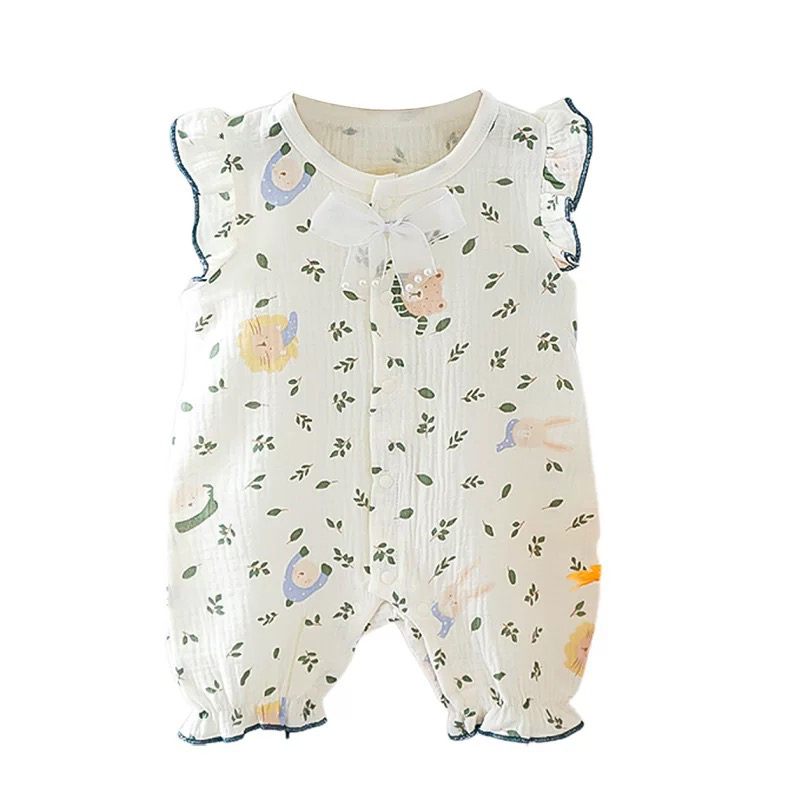 New Born Baby Cute Pattern Anit-Bacterial Cotton Jumper