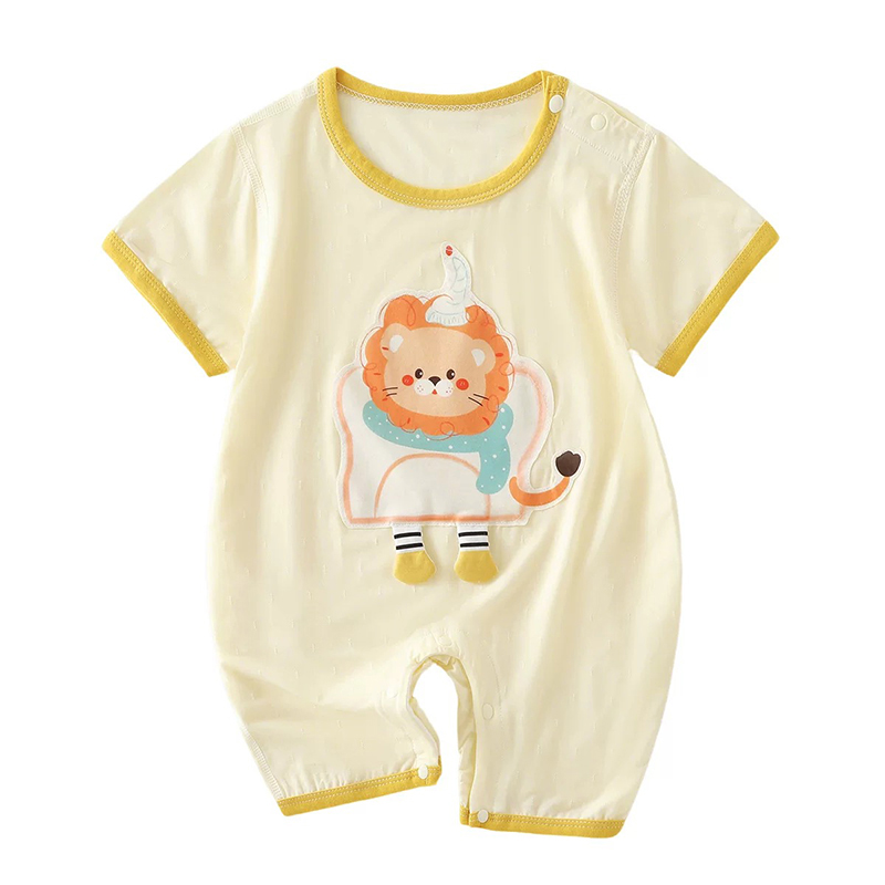 Toddler Carton Print Anit-Bacterial Cotton Jump Suit