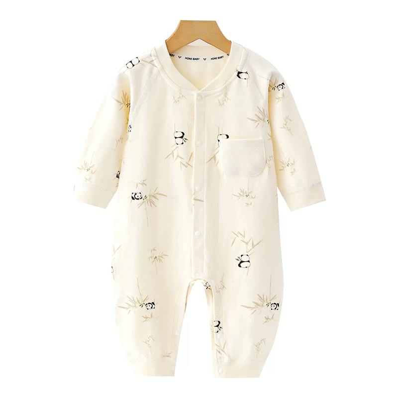 New Born Baby Breathable Recycle Cotton Digital Printjumpsuit